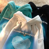 Love Chain Hoodies Women Y2K Sweatshirt Oversized Clothing Korean Style Harajuku Streetwear Summer Kawaii Crop Tops