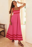 Zingj Southeast Asia New Small Flower Wave Sling Skirt High-End Temperament A-Line