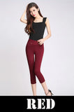 quality pencil pants capris women 2018 summer style high waist elastic skinny pants female trousers woman pantalon