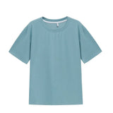 summer t-shirts harajuku oversized t-shirts womens solid color korean fashion girls