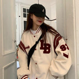 Coat American Baseball Bomber Jacket Loose Retro Men Women Couples Tops Harajuku Plus Size Jackets