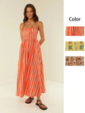 Zingj Summer New Women's Wear Temperament Casual One-Word Collar Halter Dress