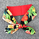 Lemon Printed Yellow 50S 60S Women Hairband Cotton Retro Vintage Hair Accessories for Party Pin Up Rockabilly Wire
