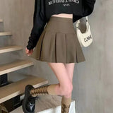Skirt Female 100-Folded Skirt 2025 New High-Rise Small Small Man A-Word Short Skirt College