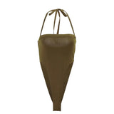 Zingj Style 2023 Fashion Summer Women's One-Line Neck Band Open Back