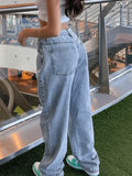 Light Wash Denim Boyfriend Jeans- Outfit