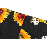Fashion Sexy Pencil Bandage Skirt High Waist Sunflower Summer Retro Vintage Party Bodycon 2022 Office OL Casual