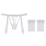 Zingj Thin Yarn Sentiment Embroidered Sling Stockings Hot Legs Show Thin Black Silk Long T Pants Garter 2072-Outfit