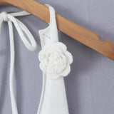 New Sweet Flowers Pure Knitted Vest Sexy Hottie Repair Small