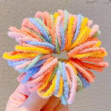 New Girls Candy Colors Nylon Basic Elastic Hair Bands Kids Rubber Bands Headband Scrunchie Fashion Hair