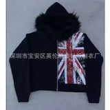 Juniors New Jacket Jimin Deep Purple Hoodie Print Park
