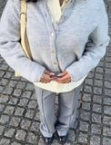 New Soft Stuff Lazy Velvet Buckle Jacket | Knitted Round Collar