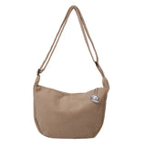 Solid Color Corduroy Shoulder BagOutfit