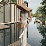 Fashion Sleeveless Women's Sexy sleveless Office Lady Playsuit Romper Elegant White Solid Bandge