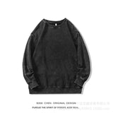 Autumn And Winter New Pure Cotton Water Wash Old Sweater Women In Batik Retro Print Top