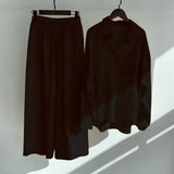 Piece Women's 2022 Cotton Linen Set Retro Oversized Shirt High Waist Wide Leg Pants Set Women Women's Sweatshirt Set