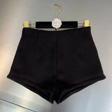2022 Autumn Winter New Arrivals High Waist Slim Woolen Shorts Women