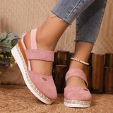 Slope Heel Sandals 2025 Summer New Broadband Head Sandals Women's