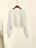 Winter Warm Clothes Three Piece Set Women Outfits Office Ladies Elegant Woolen Coats+knitted Sweater+wool Harem Pants