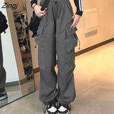 Pants Women New Autumn Streetwear BF Students Simple All-match Trousers Loose S-3XL Casual Basic Korean Popular