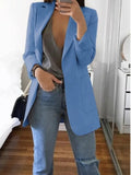 New Fashion Women's Casual Suit Set Multi-color Lapel Slim Cardigan Temperament Commuting Solid Color Suit Coat
