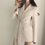 Zingj New 2024 Autumn Beige Jacket Pendant Feeling