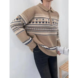 Half Zip Christmas Knit Pullover- Outfit