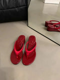 Summer With Skirt Leopard-Print Cool Drag High Heel Sandals Temperament Heel Clipper Flip Flip Flip Slippers Women Shoes