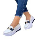 2025 New Pine Cream Bottom Round Head Solid Single Shoes Light Mouth Pedal Thick Sole Single Shoe