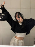 O-neck Short Knitted Sweaters For Women Autumn Fashion Long Sleeve Sexy Streetwear Outerwear Female Crop