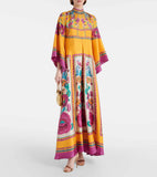 Women's New Summer Printing Seven-Sleeve Collar