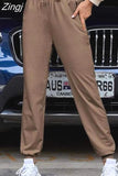 Women Casual Sport Pants Spring Autumn Solid Loose Lace-up Long Trousers Sweatpants Female Running Pantalones
