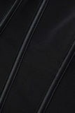 V Hem Tie Back Corset