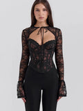 Piece Lace Corset Bolero