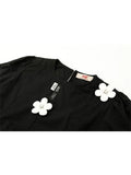 New Women's T-shirt Vintage Black Short Sleeved Crop Tops Streetwear Harajuku Y2K Casual Sexy Slim Female Clothes Tees
