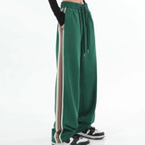 Women Loose 4XL Wide Leg Pants Spring High Waist Straight Elastic Trousers Casual Korean Lady Harajuku Streetwear