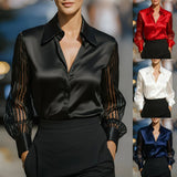Self-Wearing Fashion Tuxedo Striped Coat Sweater