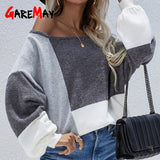 Women's Sweaters 2023 Long Sleeve Loose Autumn Winter Striped Jumper Pullover Women Vintage Sweater Oversize Knitted