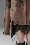 Extra Distressed Zip-Up