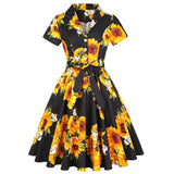 60s Vintage Tunic Dresses Summer Spring Retro Pin Up 2022 Women Jurk Casual Party Robe Rockabilly Dresses