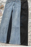 Flare Jeans High Waist Slim Comfortable Jeans For Women 2023 Autumn Elastic Fashion Korean Style Washed Denim