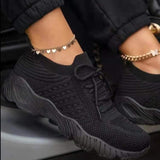 Shoes 2022 Fashion Breathable Lace Up Platform Women vulcanize Shoes Summer Flat Mesh Sports Shoes Woman Running