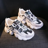 Sneakers Women Vulcanize Shoes Chunky Sneakers Reflective Platform Shoes Woman Basket Femme Dad Shoes Tenis