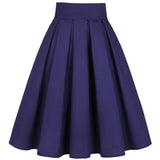 Green Pleated Short Skirts High Waist Cotton Hepburn Style Casual Summer Beach Boho Skater Retro Vintage Party