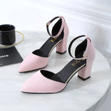 version wild thick with pointed single shoes fashion comfortable high heels trend sexy high heels wedding shoes