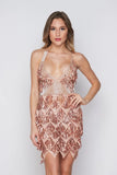 Backless Bandage summer dress women Pink red blue black Sequins dress elegant club bodycon midi party dresses vestidos