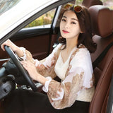Arm Cover Summer Chiffon Shawl Driving Sleeves Sun Protection Shawl Wrap Scarf Beach Cuff Shoulder Raglan