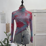 Bow Collar Long Sleeve Shirt Short Umbilly Pure Lust Wind Shoulder Coat