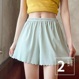 Shorts Safety Pants Women's Anti-empty Leggings Thin Home Shorts Without Curling Ice Silk Breathable Women