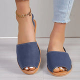 Dew Back Empty Flat-Soled Casual Sandals 2025 New Rear-Stumbling Women's Shoes Beach
